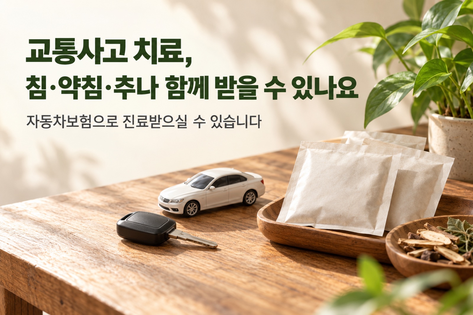 교통사고 치료, 침·약침·추나 함께 받을 수 있나요