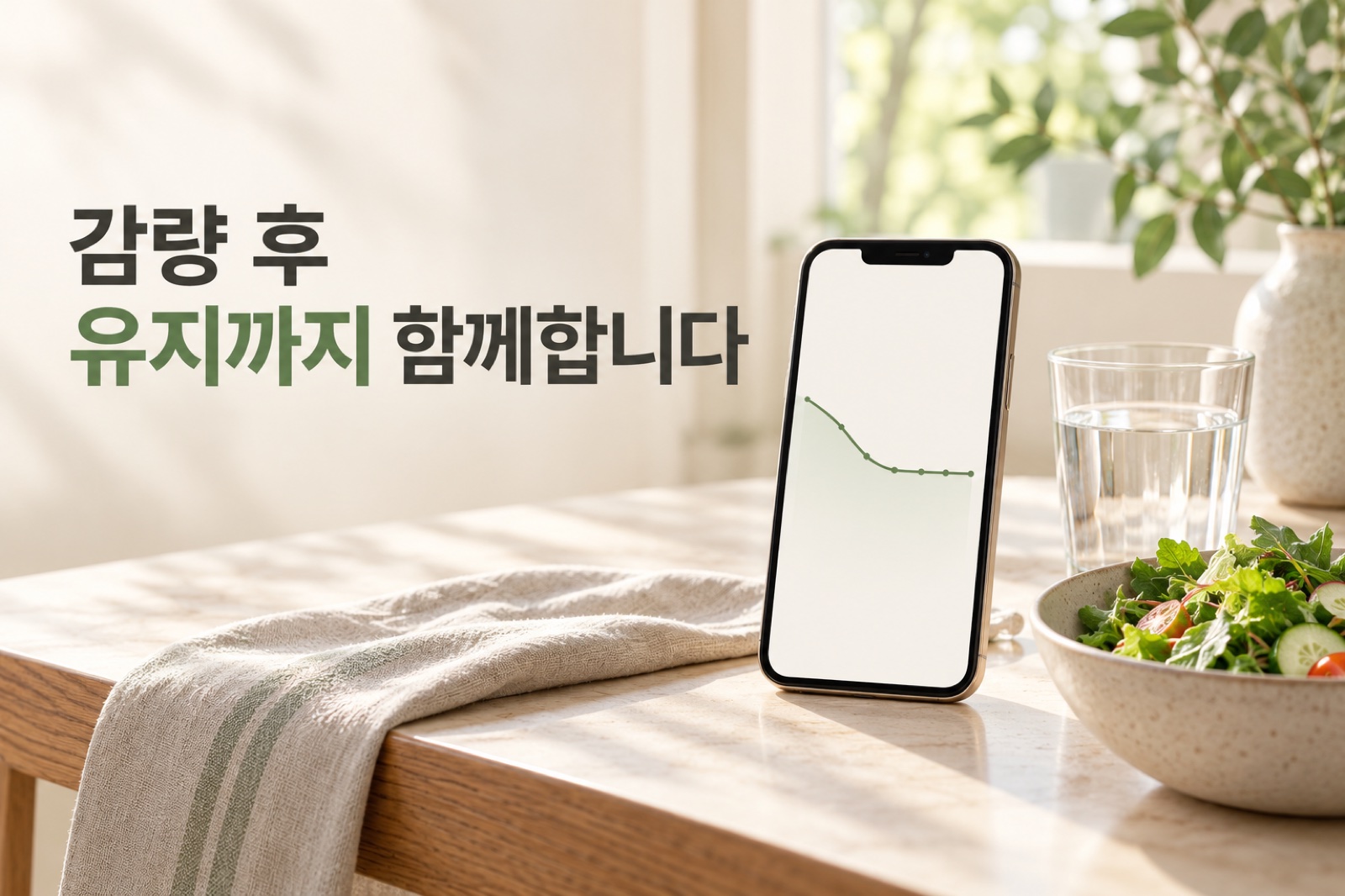 감량 후 유지 단계까지 함께합니다