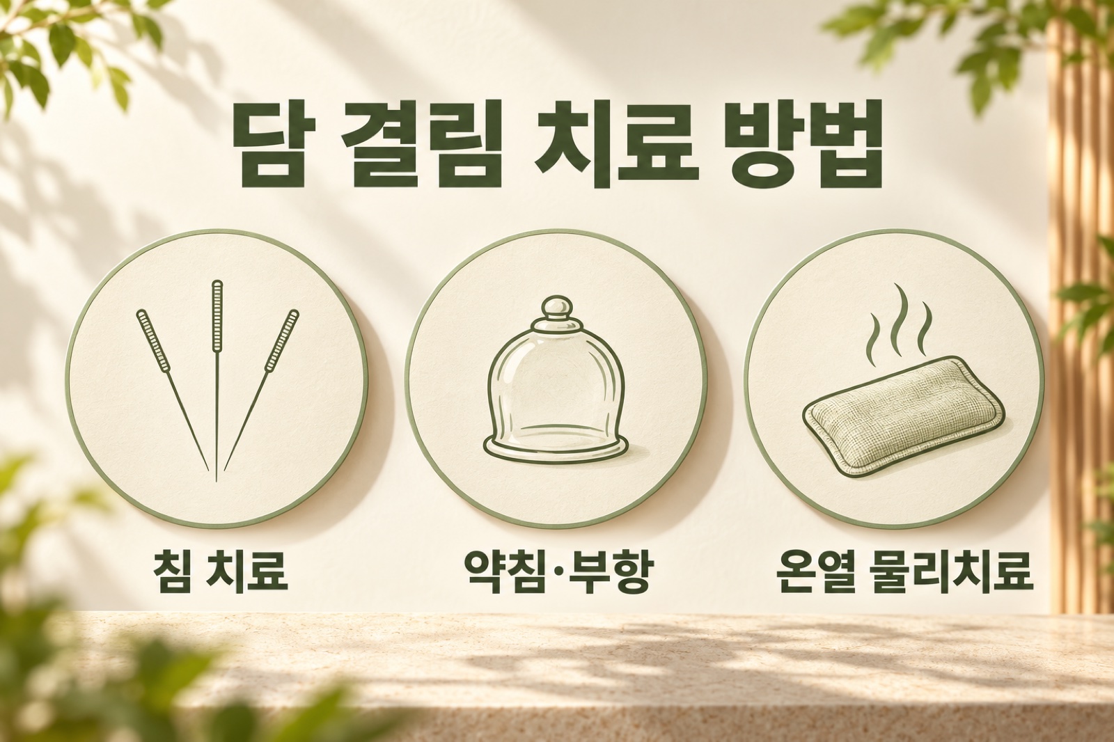 담 결림 치료 방법